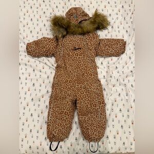 Kuling | Val D'Isere Snowsuit Brown Leopard | | Coveralls | 86 cm